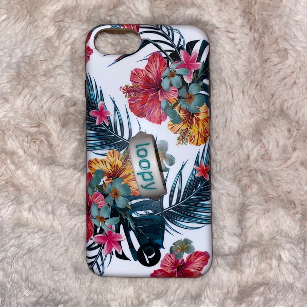 RIGHT Loopy Case iPhone 6/7/8/SE Tropical Hibiscus
